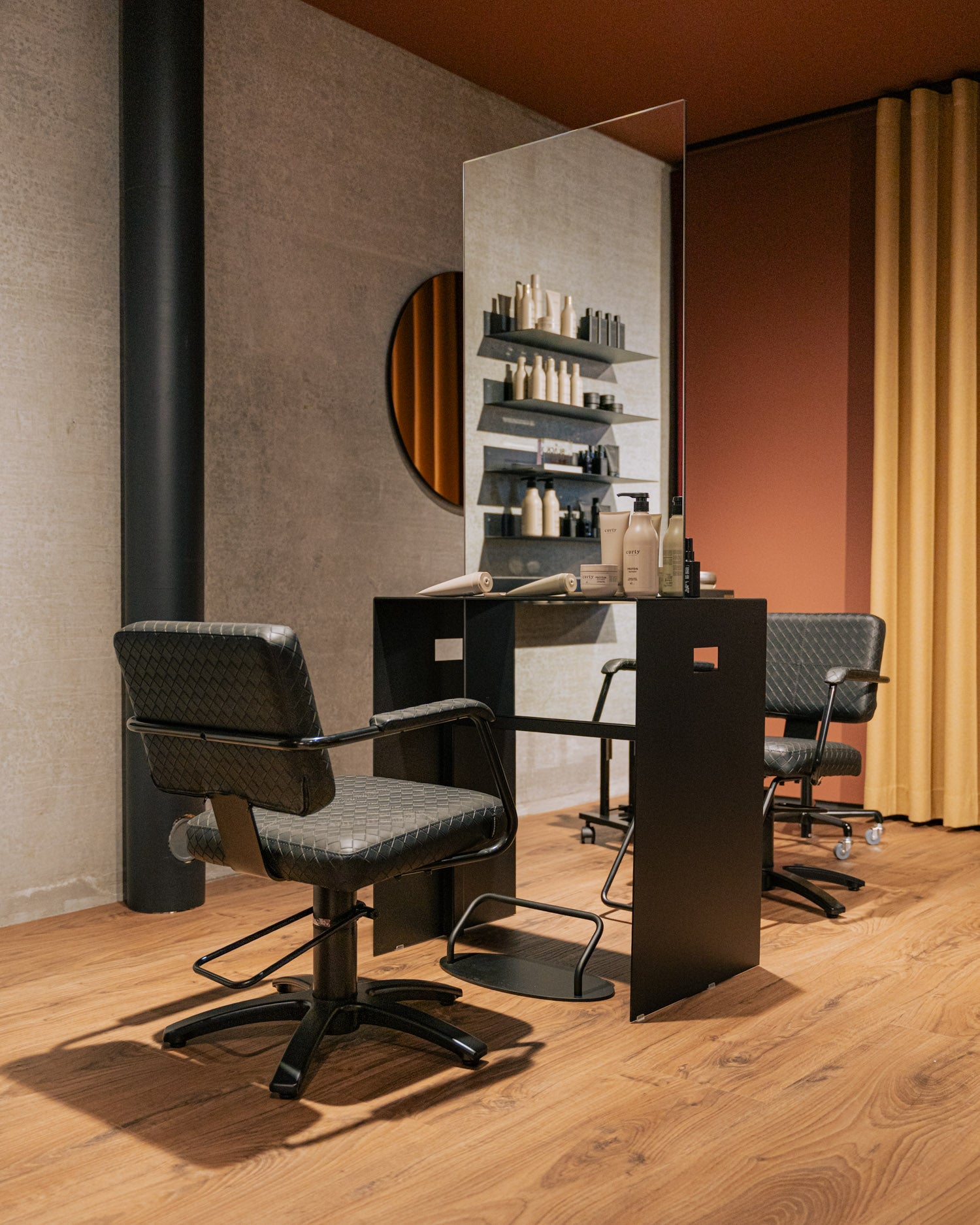 Work Metal - Freistehende friseurstuhlbedienung - Beidseitig